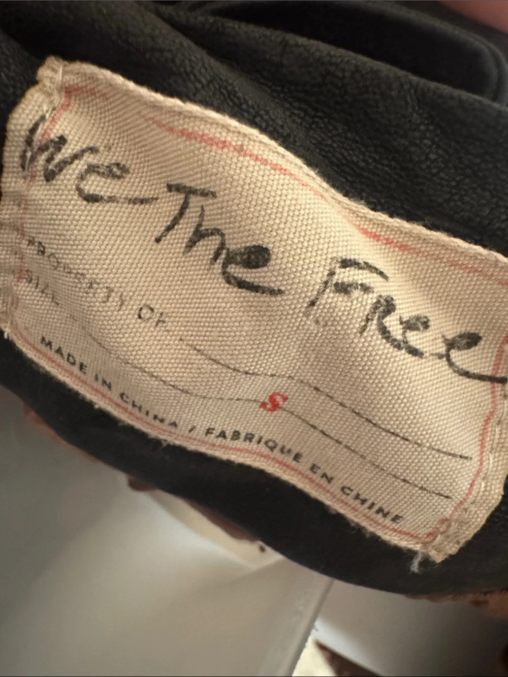 Free People We the Free  Women's Black HeartbreakerVegan  Asymmetric Zip Jacket